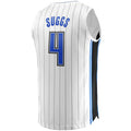 O.Magic #4 Jalen Suggs Supporters Branded 2022-23 Fast Break Replica Jersey White Association Edition Stitched American Basketball Jersey