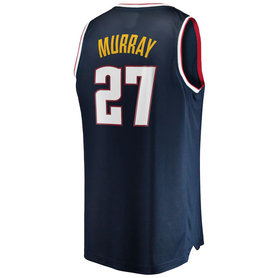 D.Nuggets #27 Jamal Murray Supporters Branded Fast Break Player Jersey Icon Edition Navy Stitched American Basketball Jersey