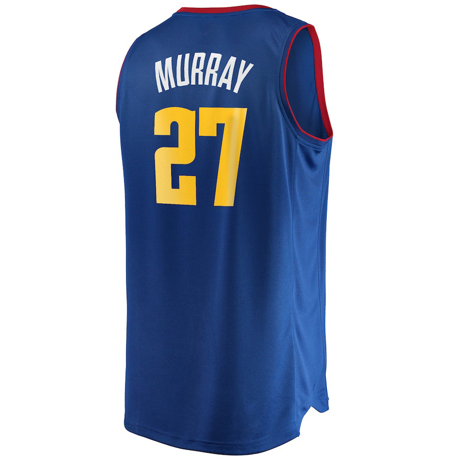 D.Nuggets #27 Jamal Murray Supporters Branded Fast Break Replica Player Jersey Icon Edition Navy Stitched American Basketball Jersey