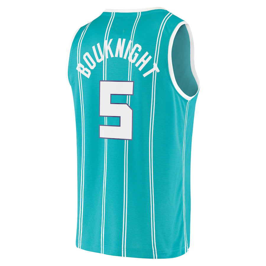 C.Hornets #5 James Bouknight Supporters Branded 2021-22 Fast Break Replica Jersey Icon Edition Teal Stitched American Basketball Jersey