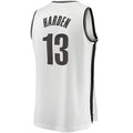 B.Nets #13 James Harden Supporters Branded 2020-21 Fast Break Replica Jersey Association Edition White Stitched American Basketball Jersey