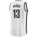 B.Nets #13 James Harden Supporters Branded 2020-21 Fast Break Replica Jersey White Association Edition Stitched American Basketball Jersey