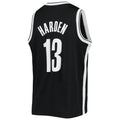 B.Nets #13 James Harden 2020-21 Swingman Jersey Black Icon Edition Stitched American Basketball Jersey