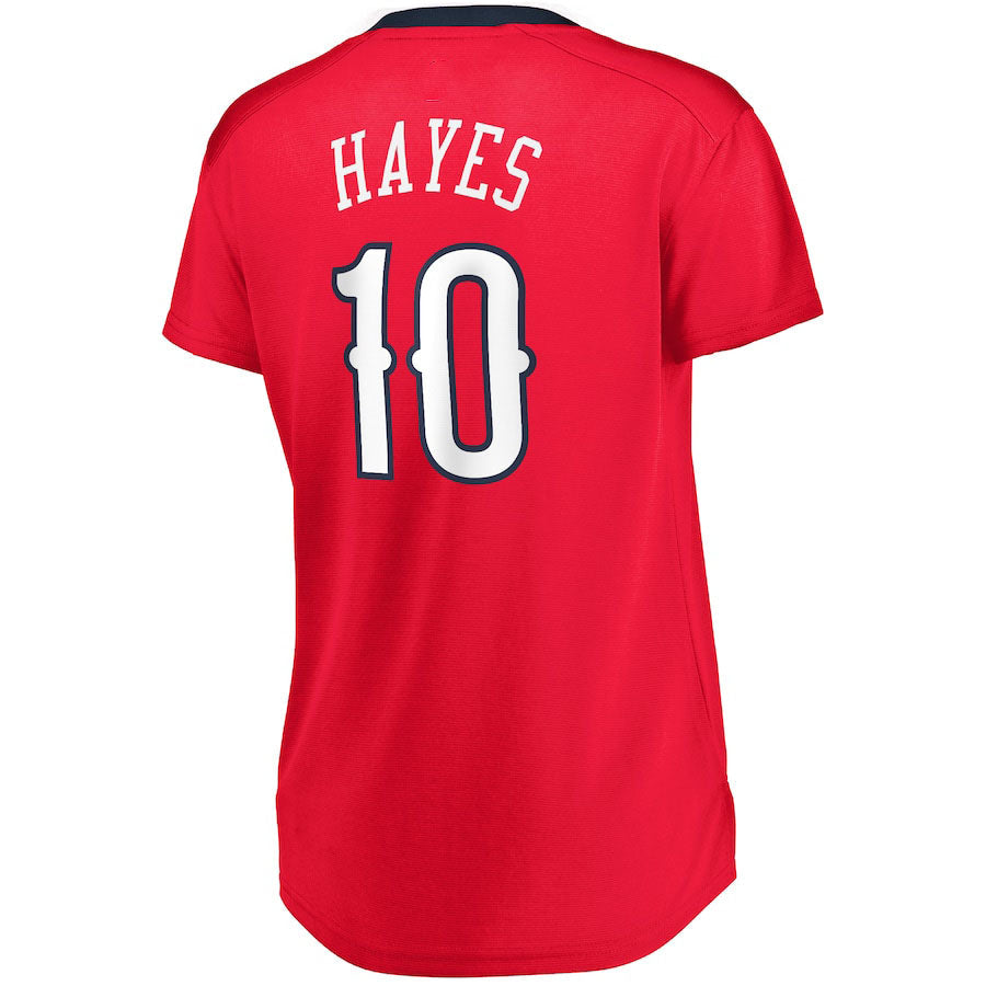 NO.Pelicans #10 Jaxson Hayes Supporters Branded Women's Fast Break Replica Jersey Red Statement Edition Stitched American Basketball Jersey