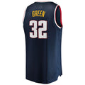 D.Nuggets #32 Jeff Green Supporters Branded  2021-22 Fast Break Replica Jersey Icon Edition Navy Stitched American Basketball Jersey