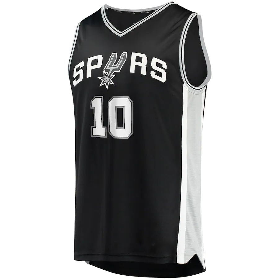 S.Antonio Spurs #10 Jeremy Sochan Supporters Branded 2022 Draft First Round Pick Fast Break Replica Jersey Icon Edition Black Stitched American Basketball Jersey