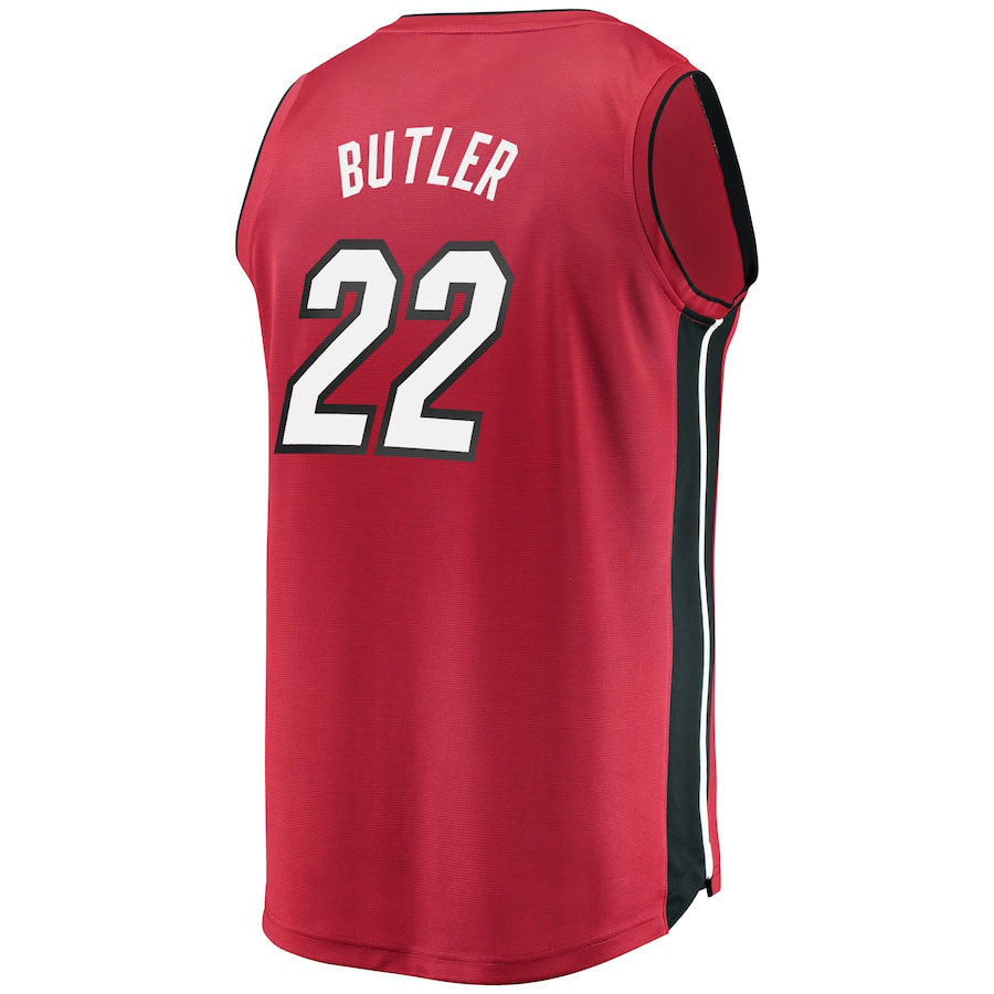 M.Heat #22 Jimmy Butler Supporters Branded Fast Break Replica Player Jersey  Red Stitched American Basketball Jersey