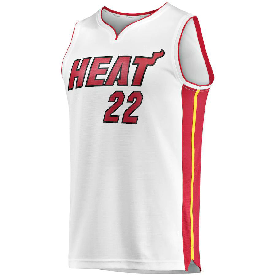 M.Heat #22 Jimmy Butler Supporters Branded Fast Break Replica Player Jersey City Edition White Stitched American Basketball Jersey