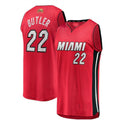 M.Heat #22 Jimmy Butler Supporters Branded 2023 Finals Fast Break Player Jersey - Statement Edition - Red Stitched American Basketball Jersey
