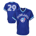 Toronto Blue Jays #29 Joe Carter Mitchell & Ness 1993 Authentic Cooperstown Collection Mesh Batting Practice Jersey - Royal Baseball Jerseys