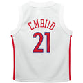 PH.76ers #21 Joel Embiid Preschool 2022-23 Replica Jersey  City Edition White Stitched American Basketball Jersey