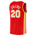 A.Hawks #20 John Collins Supporters Branded 2021-22 Fast Break Replica Jersey Red Icon Edition Red Stitched American Basketball Jersey