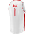 H.Rockets #1 John Wall Supporters Branded 2020-21 Fast Break Replica Player Jersey Association Edition  White Stitched American Basketball Jersey