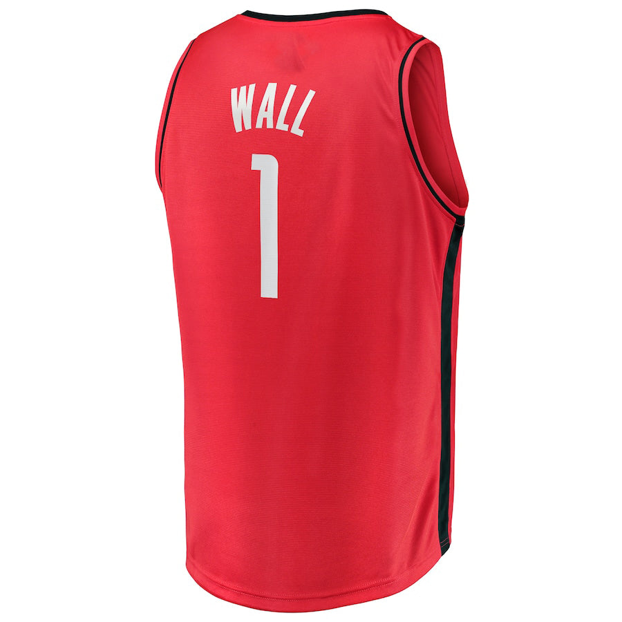 H.Rockets #1 John Wall Supporters Branded 2020-21 Fastbreak Replica Jersey Icon Edition Red Stitched American Basketball Jersey