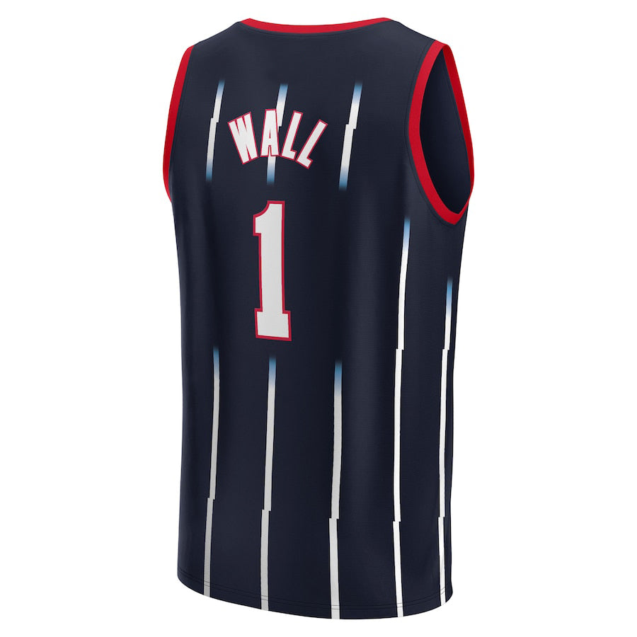 H.Rockets #1 John Wall Supporters Branded 2021-22 Fast Break Replica Jersey City Edition Navy Stitched American Basketball Jersey