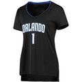 O.Magic #1 Jonathan Isaac Supporters Branded Women's 2019 Fast Break Replica Player Jersey Black Icon Edition Stitched American Basketball Jersey