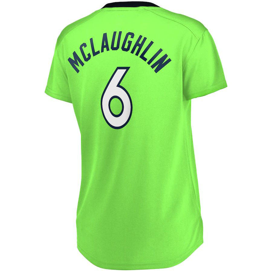 M.Timberwolves #6 Jordan McLaughlin Supporters Branded Women's Fast Break Player Jersey Statement Edition Green Stitched American Basketball Jersey