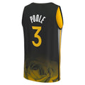 G.State Warriors #3 Jordan Poole Supporters Branded 2022-23 Fastbreak Jersey City Edition Black Stitched American Basketball Jersey