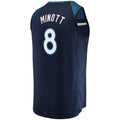M.Timberwolves #8 Josh Minott Supporters Branded 2021-22 Fast Break Replica Jersey - Icon Edition Navy Stitched American Basketball Jersey