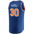 NY.Knicks #30 Julius Randle Supporters Branded 2020-21 Fast Break Replica Jersey  Icon Edition  Blue Stitched American Basketball Jersey