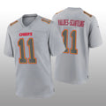KC.Chiefs #11 Marquez Valdes-Scantling Gray Atmosphere Game Jersey Stitched American Football Jerseys