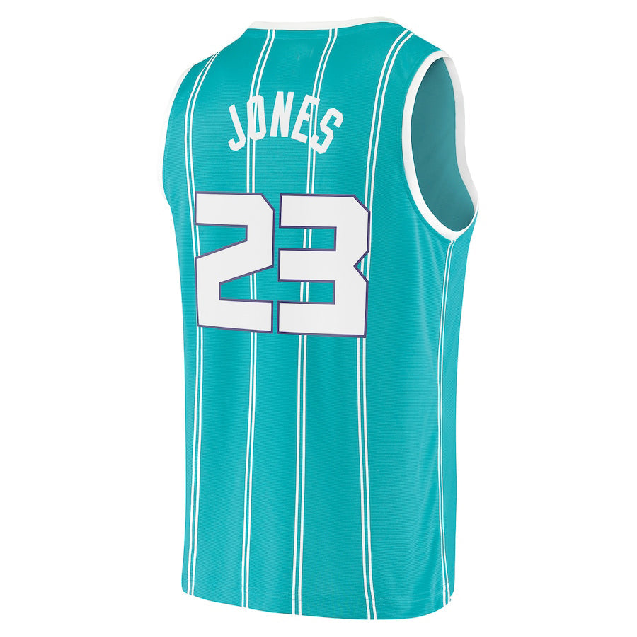 C.Hornets #23 Kai Jones Supporters Branded 2021-22 Fast Break Replica Jersey Icon Edition Teal Stitched American Basketball Jersey
