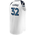 M.Timberwolves #32 Karl-Anthony Towns Supporters Branded Fast Break Replica Jersey Association Edition White Stitched American Basketball Jersey