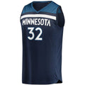 M.Timberwolves #32 Karl-Anthony Towns Supporters Branded Fast Break Replica Player Jersey Icon Edition Navy Stitched American Basketball Jersey