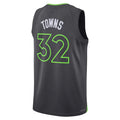 M.Timberwolves #32 Karl-Anthony Towns Supporters Branded 2022-23 Fast Break Replica Jersey  Anthracite Statement Edition Stitched American Basketball Jersey