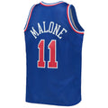 W.Conference #11 Karl Malone Mitchell & Ness Hardwood Classics 1992 All-Star Game Swingman Jersey  Royal Stitched American Basketball Jersey