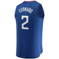 LA.Clippers #2 Kawhi Leonard Supporters Branded Fast Break Player Jersey Icon Edition Royal Stitched American Basketball Jersey