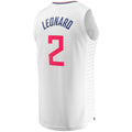 LA.Clippers #2 Kawhi Leonard Supporters Branded Fast Break Replica Player Jersey Association Edition White Stitched American Basketball Jersey