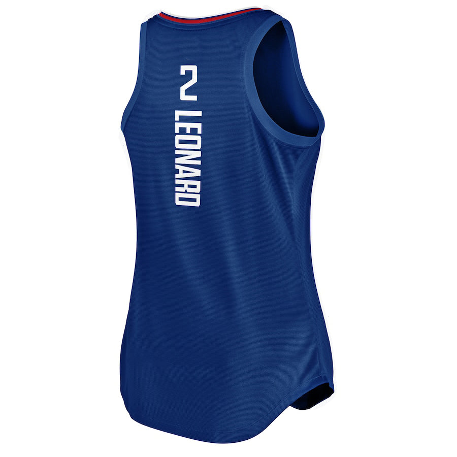 LA.Clippers #2 Kawhi Leonard Supporters Branded Fast Break Player Movement Jersey Tank Top  Royal Stitched American Basketball Jersey