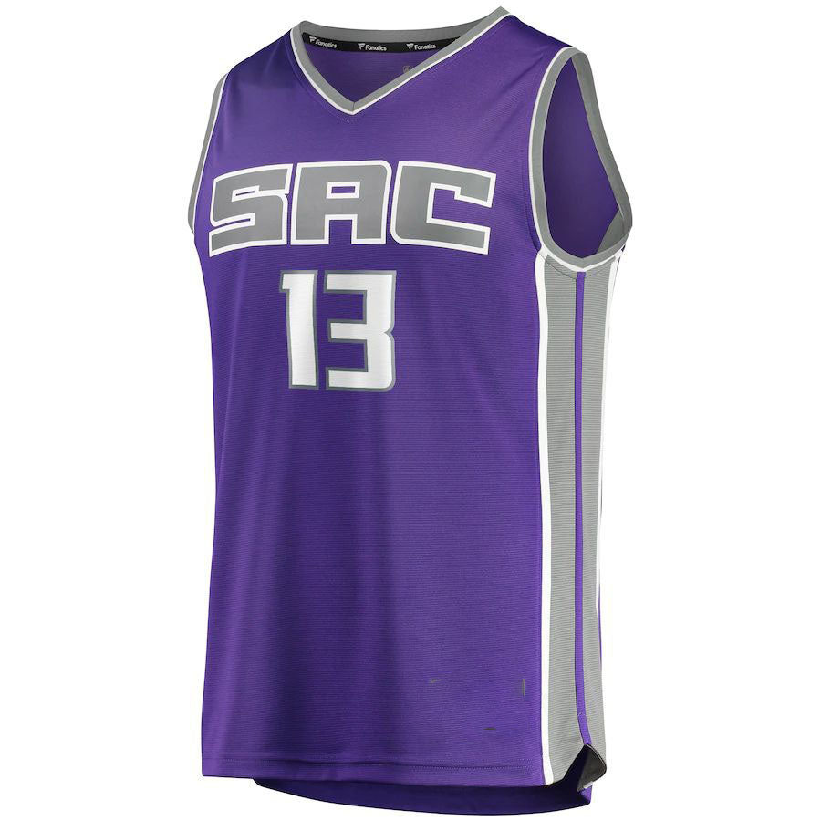 S.Kings #13 Keegan Murray Supporters Branded Draft First Round Pick Fast Break Replica Player Jersey Icon Edition Purple Stitched American Basketball Jersey