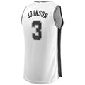 S.Antonio Spurs #3 Keldon Johnson Supporters Branded  Fast Break Replica Jersey White Association Edition Stitched American Basketball Jersey