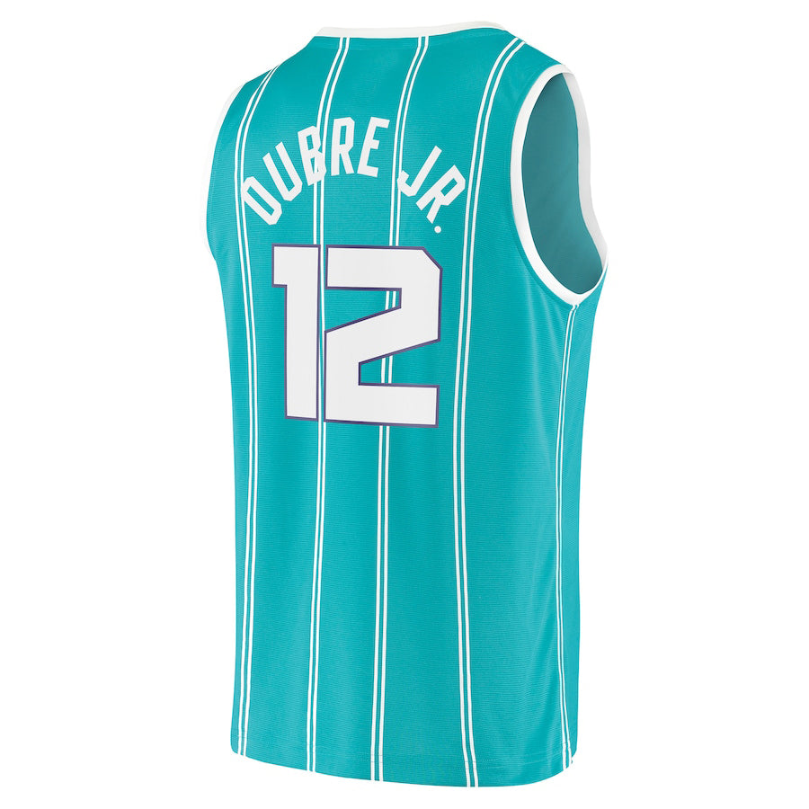 C.Hornets #12 Kelly Oubre Jr. Supporters Branded 2021-22 Fast Break Replica Jersey Icon Edition Teal Stitched American Basketball Jersey
