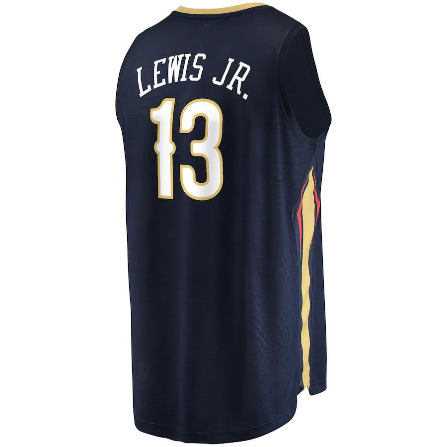 NO.Pelicans #13 Kira Lewis Jr. Supporters Branded  2020  Draft First Round Pick Fast Break Replica Jersey  Navy Stitched American Basketball Jersey