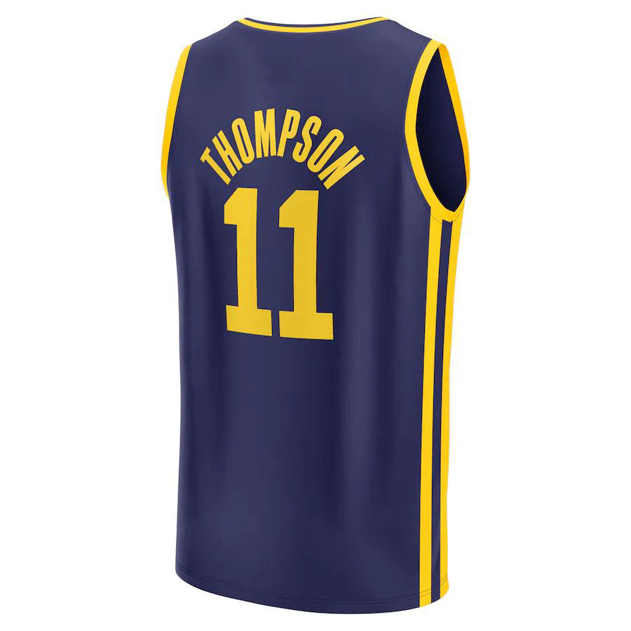 G.State Warriors #11 Klay Thompson Supporters Branded 2022-23 Fast Break Replica Player Jersey Statement Edition Navy Stitched American Basketball Jersey