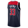 W.Wizards #33 Kyle Kuzma Jordan Brand  Statement Edition Swingman Jersey Navy Statement Edition Stitched American Basketball Jersey