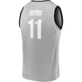 B.Nets #11 Kyrie Irving Supporters Branded 2019 Fast Break Player Movement Jersey Statement Edition Charcoal Stitched American Basketball Jersey