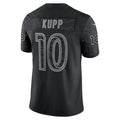 LA.Rams #10 Cooper Kupp Black RFLCTV Limited Jersey Stitched American Football Jersey