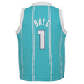 C.Hornets #1 LaMelo Ball Jordan Brand Infant 2021-22 Replica Jersey Icon Edition Teal Stitched American Basketball Jersey