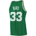 B.Celtics #33 Larry Bird Mitchell & Ness Big & Tall Hardwood Classics Jersey Kelly Green Stitched American Basketball Jersey