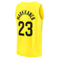 U.Jazz #23 Lauri Markkanen Supporters Branded 2022-23 Fast Break Replica Player Jersey Icon Edition Yellow Stitched American Basketball Jersey