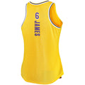 LA.Lakers #6 LeBron James Supporters Branded Women's 2021-22 Fast Break Tank Jersey Icon Edition Gold Stitched American Basketball Jersey