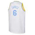 LA.Lakers #6 LeBron James 2022-23 Swingman Jersey White Classic Edition Stitched American Basketball Jersey