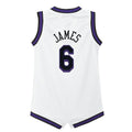 LA.Lakers #6 LeBron James Infant 2022-23 Replica Jersey City Edition White Stitched American Basketball Jersey