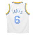 LA.Lakers #6 LeBron James Preschool 2022-23 Swingman Jersey White Classic Edition Stitched American Basketball Jersey