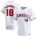 Los Angeles Angels #18 Nolan Schanuel White Home Limited Baseball Stitched Jersey