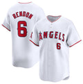 Los Angeles Angels #6 Anthony Rendon White Home Limited Stitched Baseball Jersey